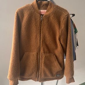 Levi’s brown Sherpa jacket.